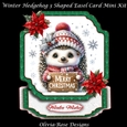 Winter Hedgehog 3 Shaped Easel Card Mini Kit