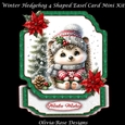 Winter Hedgehog 4 Shaped Easel Card Mini Kit