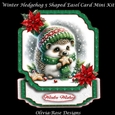 Winter Hedgehog 5 Shaped Easel Card Mini Kit