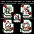 Winter Hedgehog Shaped Easel Card Bumper Kit