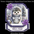 Winter Hedgehog 6 Shaped Easel Card Mini Kit