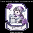 Winter Hedgehog 10 Shaped Easel Card Mini Kit
