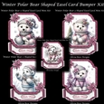 Winter Polar Bear Shaped Easel Card Bumper Kit