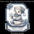 Winter Polar Bear 9 Shaped Easel Card Mini Kit