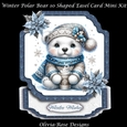 Winter Polar Bear 10 Shaped Easel Card Mini Kit