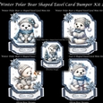 Winter Polar Bear Shaped Easel Card Bumper Kit 2