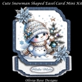 Cute Snowman Shaped Easel Card MIni Kit