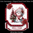 Cute Snowman 7 Shaped Easel Card Mini Kit