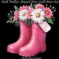 Pink Wellies Shaped Tent Fold Mini Kit