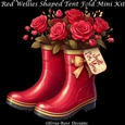 Red Wellies Shaped Tent Fold Mini Kit