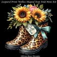 Leopard Print Wellies Shaped Tent Fold MIni Kit