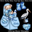 New Baby Blue Pop-Up Box Mini Kit