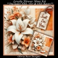 Lovely Flower Mini Kit **Includes 8X8, 7X7 & 6X6 card bases**