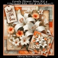 Lovely Flower Mini Kit 4 **Includes 8X8, 7X7 & 6X6 card bases**