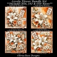 Lovely Flower Mini Kit 4 **Includes 8X8, 7X7 & 6X6 card bases**