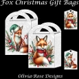 Fox Christmas Gift Bags