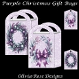 Purple Christmas Gift Bags