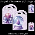 Purple Christmas Gift Bags 2
