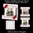 Winter Rabbit Cut-out Front Card Mini Kit