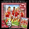 Arsenal FC Mini Kit 3 Ages 6-11 included