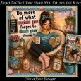 Forget To Check Your Phone Mini Kit **Includes 5X7, 6x6 & 7x7 Card Bases**