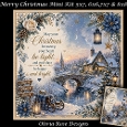 Merry Christmas Mini Kit **Includes 5X7, 6x6, 7x7 & 8X8 Card Bases**