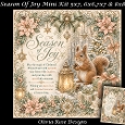 Season Of Joy Mini Kit **Includes 5X7, 6x6, 7x7 & 8X8 Card Bases**