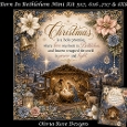Born In Bethlehem Mini Kit **Includes 5X7, 6x6, 7x7 & 8X8 Card Bases**
