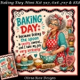 Baking Day Mini Kit **Includes 5X7, 6x6, 7x7 & 8X8 Card Bases**