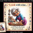 Cook With Wine Mini Kit **Includes 5X7, 6x6, 7x7 8X8 Card Bases** 