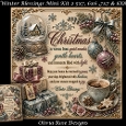Winter Blessings Mini Kit 2 **Includes 5X7, 6x6, 7x7 8X8 Card Bases** 