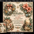 Winter Blessings 2 Mini Kit **Includes 5X7, 6x6, 7x7 8X8 Card Bases** 