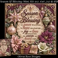 Season Of Blessing Mini Kit **Includes 5X7, 6x6, 7x7 8X8 Card Bases**