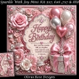 Sparkle With Joy Mini Kit **Includes 5X7, 6x6, 7x7 8X8 Card Bases**