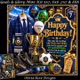 Goals & Glory Mini Kit **Includes 5X7, 6x6, 7x7 8X8 Card Bases**
