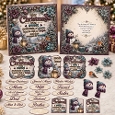 The Beauty Of Christmas Mini Kit **Includes 5X7, 6x6, 7x7 8X8 Card Bases**   