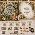 Christmas Blessings 3 Mini Kit **Includes 5X7, 6x6, 7x7 8X8 Card Bases**   