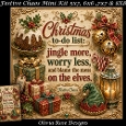 Festive Chaos Mini Kit **Includes 5X7, 6x6, 7x7 8X8 Card Bases**