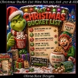Christmas Bucket List Mini Kit **Includes 5X7, 6x6, 7x7 8X8 Card Bases**