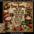 Yuletide Giggles! Mini Kit **Includes 5X7, 6x6, 7x7 8X8 Card Bases**