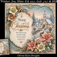 Winter Joy Mini Kit **Includes 5X7, 6x6, 7x7 8X8 Card Bases**