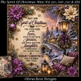The Spirit Of Christmas Mini Kit **Includes 5X7, 6x6, 7x7 8X8 Card Bases**