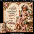 Wonderful Lady Mini Kit **Includes 5X7, 6x6, 7x7 8X8 Card Bases**   