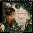Capricorn Lady Mini Kit **Includes 5X7, 6x6, 7x7 8X8 Card Bases**   