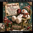 Santas Nice List Mini Kit **Includes 5X7, 6x6, 7x7 8X8 Card Bases**