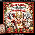Merry Moo-mas! Mini Kit **Includes 5X7, 6x6, 7x7 8X8 Card Bases**   
