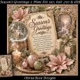 Seasons Greetings 2 Mini Kit **Includes 5X7, 6x6, 7x7 8X8 Card Bases**