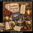 Christmas Blessings 3 Mini Kit **Includes 5X7, 6x6, 7x7 8X8 Card Bases**