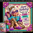 Cake & Wine Mini Kit **Includes 5X7, 6x6, 7x7 8X8 Card Bases**