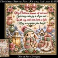 Christmas Bunny Mini Kit **Includes 5X7, 6x6, 7x7 8X8 Card Bases**   